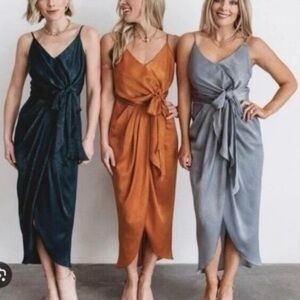 Baltic Born Camila Topaz Tank Side Tie Midi Dress